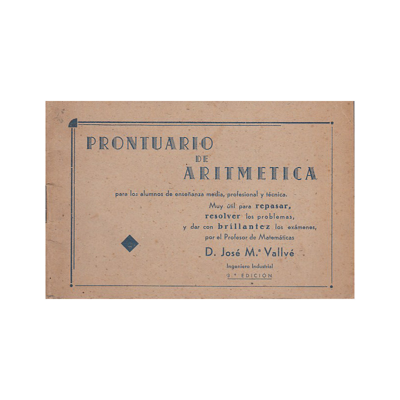 PRONTUARIO DE ARITMÉTICA