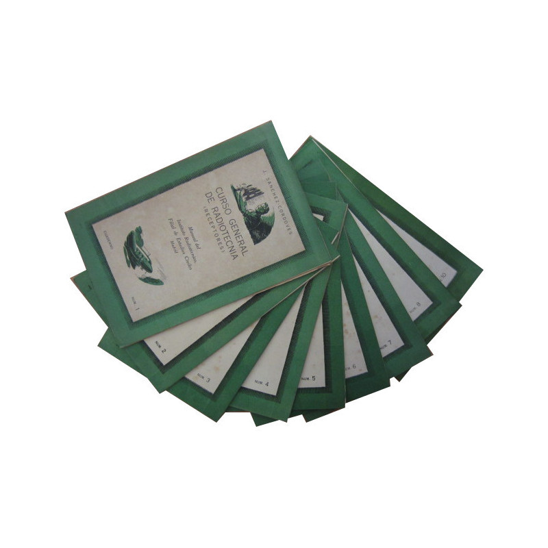 CURSO GENERAL DE RADIOTECNIA (RECEPTORES). Manual del Instituto Radiotecnic, Filial de Estudios Civiles. Madrid CUADERNOS DEL 1