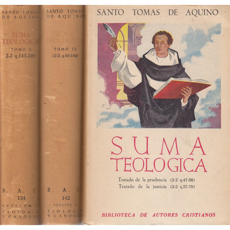 SUMA TEOLÓGICA 3 Vols., Los Tomos VIII, IX y X (2.2 q.47-79, 2.2 q.80-140, 2.2 q.141-189)