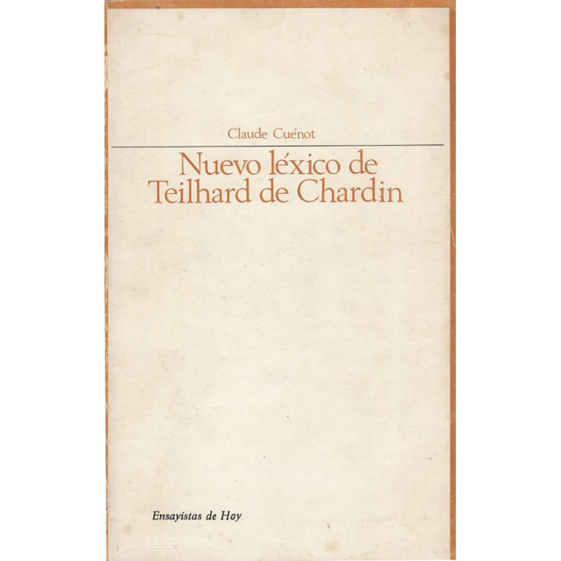 NUEVO LEXICO TEILHARD DE CHARDIN
