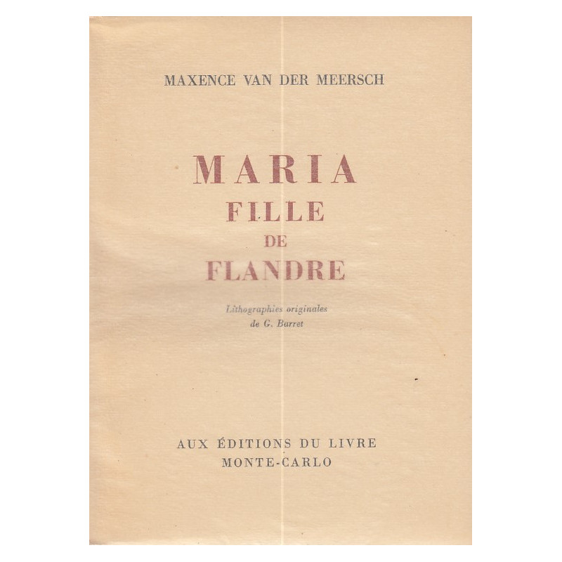 MARIA FILLE DE FLANDRE