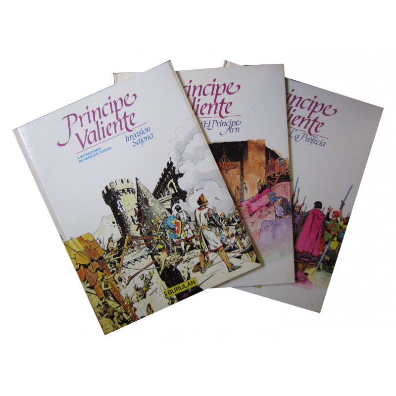 EL PRINCIPE VALIENTE Tomos 1,2 y 3 (Ejemplar por Aventura)