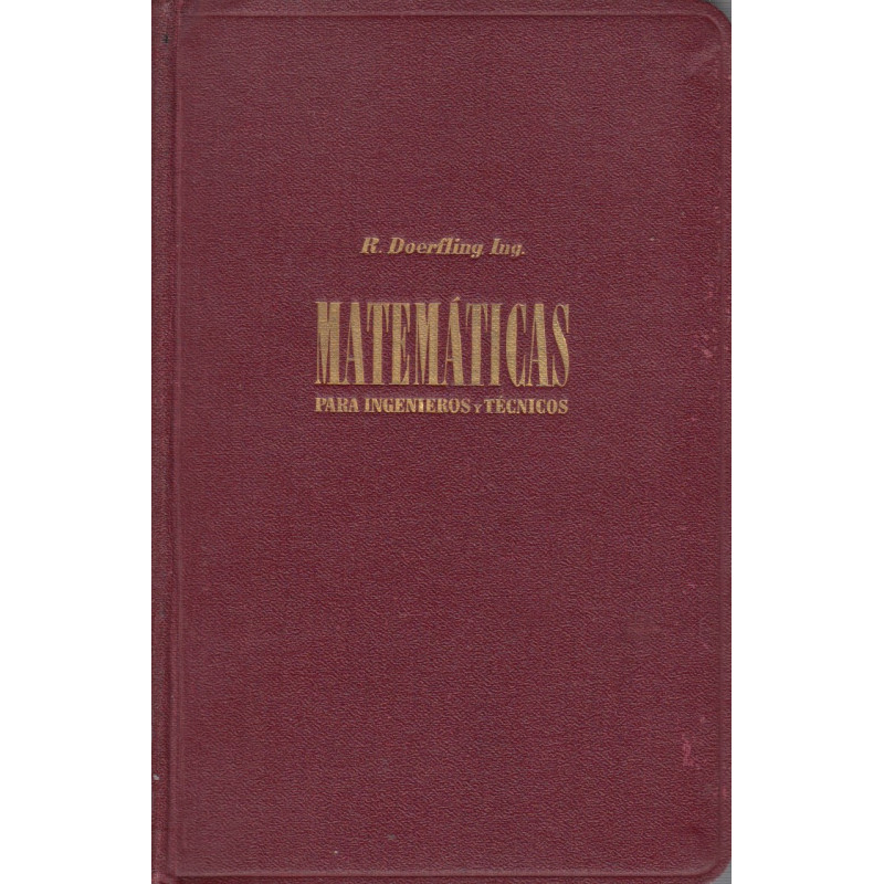 TRATADO DE MATEMÁTICAS PARA INGENIEROS Y TÉCNICOS