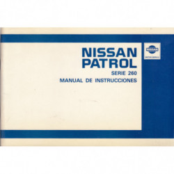 NISSAN PATROL Serie 260 MANUAL DE INTRUCCIÓNES