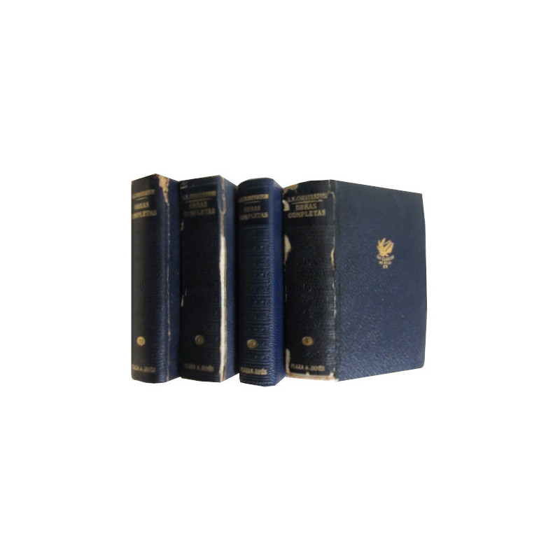 OBRAS COMPLETAS DE G. K. CHESTERTON en 4 Tomos OBRA COMPLETA