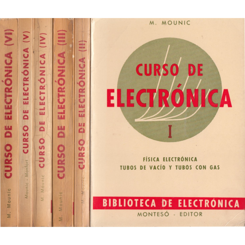 CURSO DE ELECTRÓNICA 6 Tomos OBRA CMPLETA