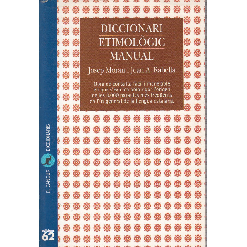 DICCIONARI ETIMOLÒGIC MANUAL