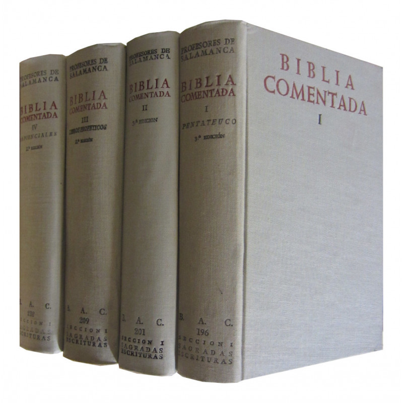 BIBLIA COMENTADA. Tomos I a IV (Antiguo Testamento COMPLETO)