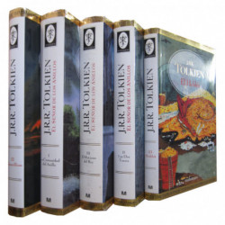EL SEÑOR DE LOS ANILLOS al COMPLETO en 5 VOLS. (LA OBRA COMPLETA de 3 VOLS + EL HOBBIT y EL SILMARILLION)