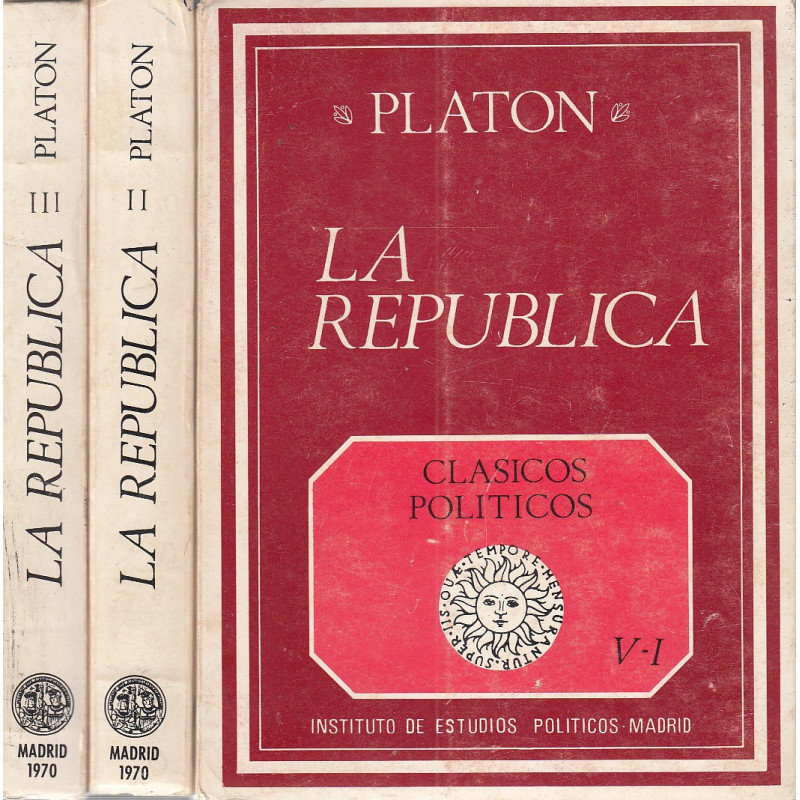 LA REPUBLICA 3 Volumenes OBRA COMPLETA (Edición Bilingüe)