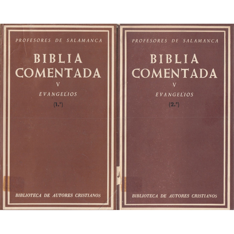 BIBLIA COMENTADA Tomo V (COMPLETO en 2 VOLS.): EVANGELIOS 1.º y 2.º