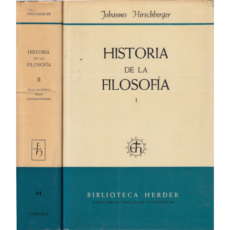 HISTORIA DE LA FILOSOFÍA. 2 Tomos OBRA COMPLETA