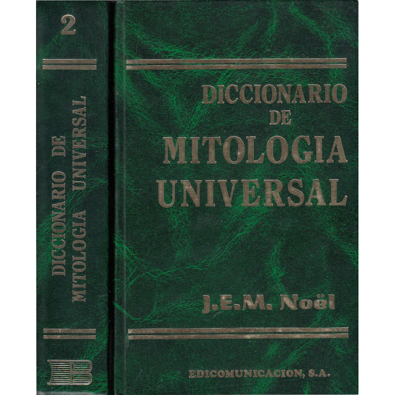 DICCIONARIO DE MITOLOGIA UNIVERSAL (Edición Fácsimil) 2 Tomos OBRA COMPLETA