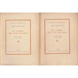 SAPIENCIALES I. EL IBRO DE LOS SALMOS Tomos I y II COMPLETO