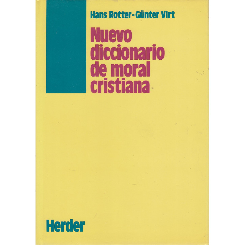 NUEVO DICCIONARIO DE MORAL CRISTIANA