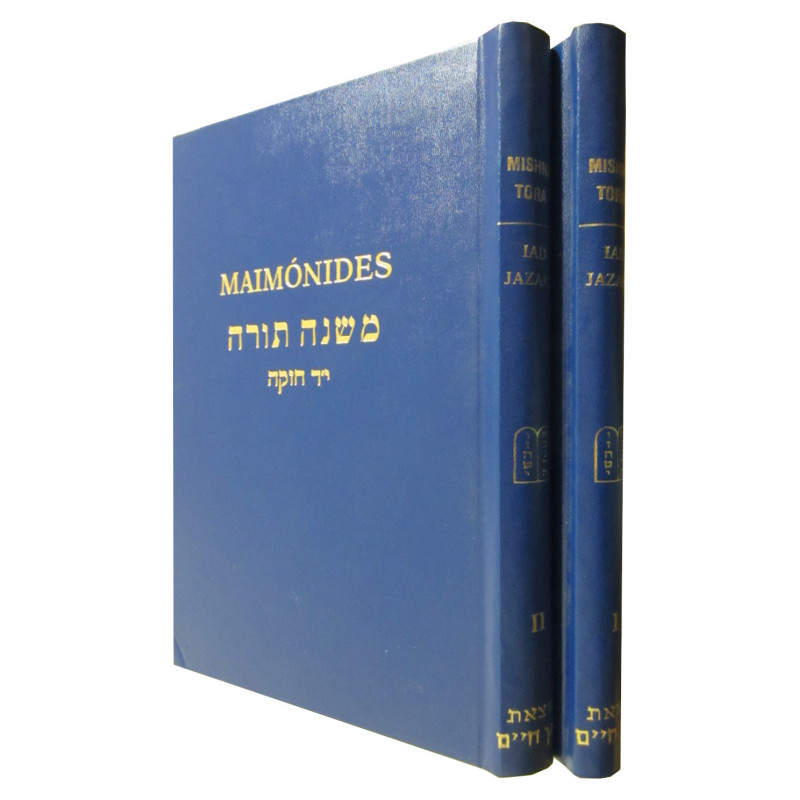 MISHNÉ TORÁ (IAD JAZAKÁ) 2 Tomos COMPLETO (Bilingüe Hebreo-Castellano)