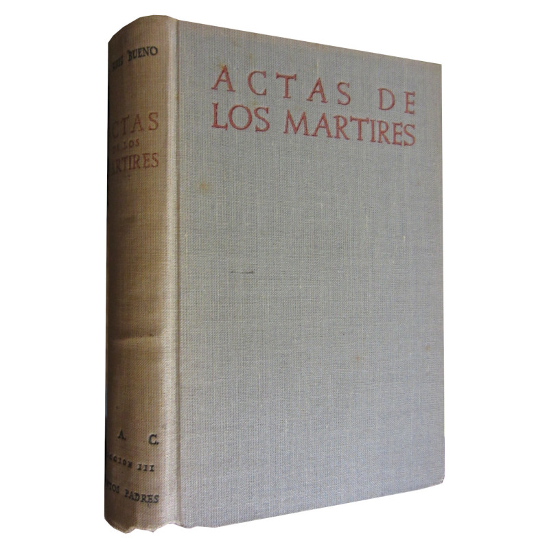 ACTAS DE LOS MARTIRES (Texto Bilingüe)