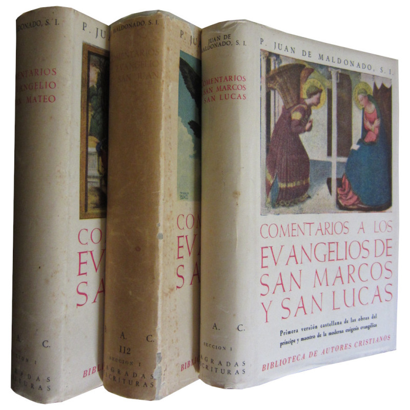 COMENTARIOS A LOS CUATRO EVANGELIOS DE SAN MATEO - SAN MARCOS Y SAN LUCAS  y de SAN JUAN. 3 Tomos COMPLETO