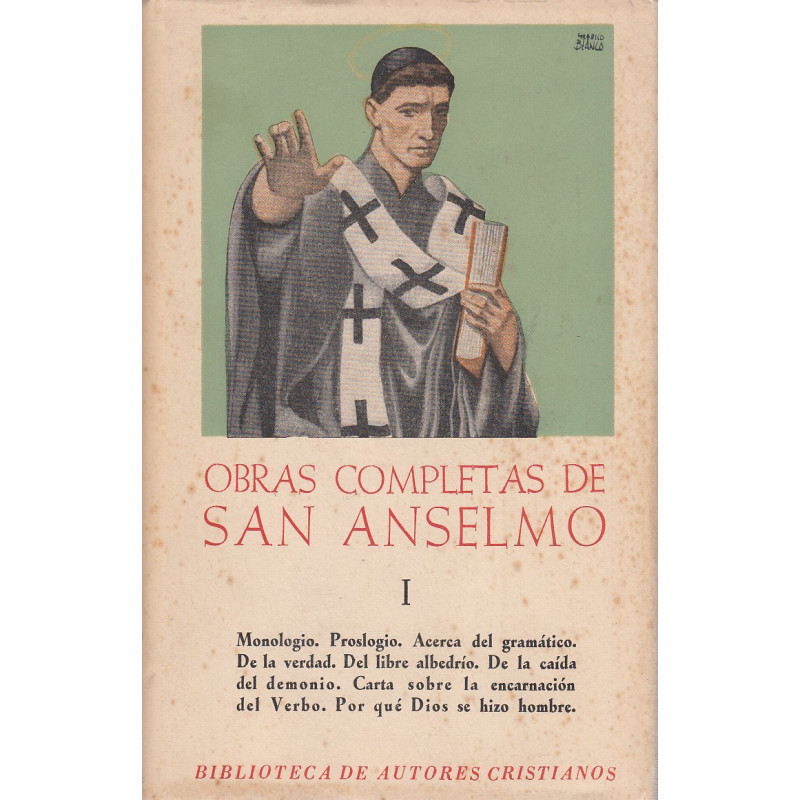 OBRAS COMPLETAS DE SAN ANSELMO Tomo I