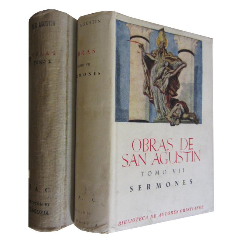 OBRAS DE SAN AGUSLTIN (Edición Bilingüe) Tomos VII y X: SERMONES y HOMILÍAS Respectivamente