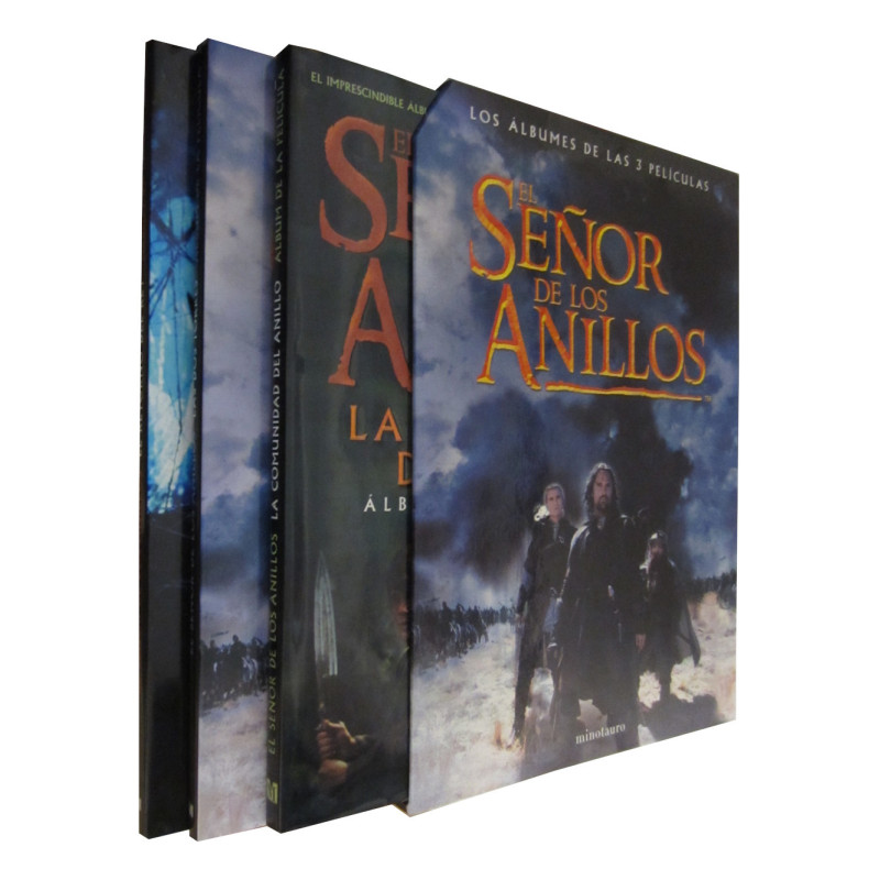 EL SEÑOR DE LOS ANILLOS Los Albumes de las 3 Peliculas con Caja Original COMPLETO