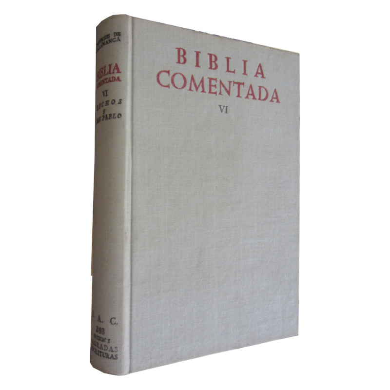 BIBLIA COMENTADA Tomo VI: HECHOS DE LOS APOSTOLES Y EPÍSTOLAS PAULINAS