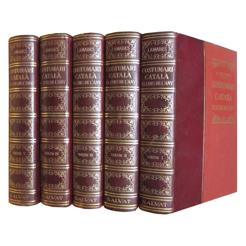COSTUMARI CATALÀ El Curs de L'Any (OBRA COMPLETA en 5 VOLUMS)