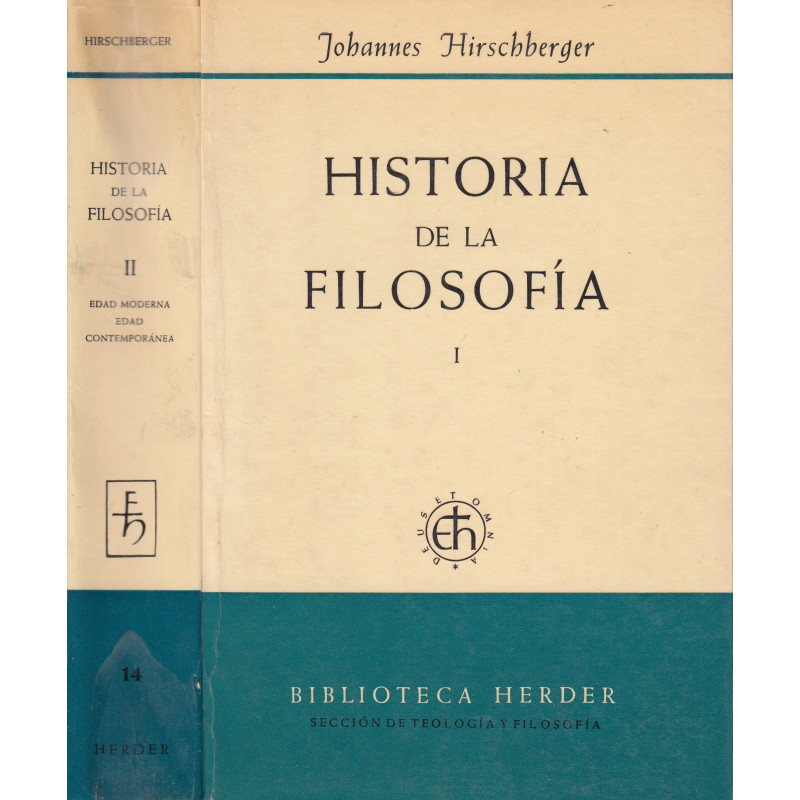 HISTORIA DE LA FILOSOFÍA 2 Tomos OBRA COMPLETA