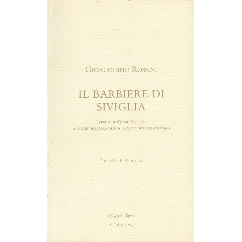 IL BARBIERE DI SIVIGLIA (Edició