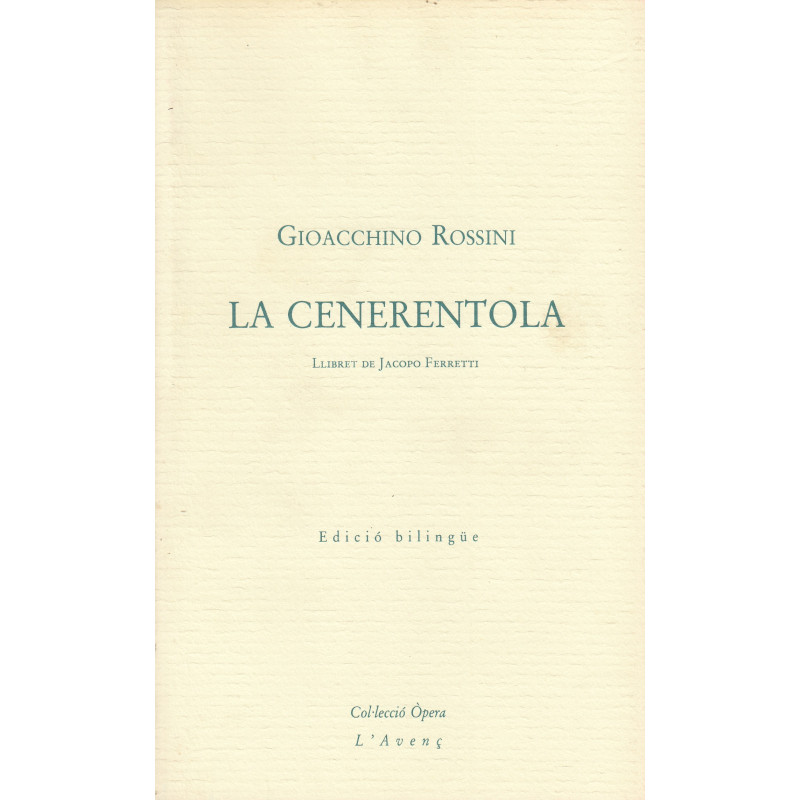 LA CENERERENTOLA (Edició Bilingüe)