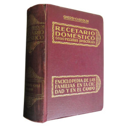 RECETARIO DOMÉSTICO Enciclopedia de las Familias en la Ciudad y en el Campo. COLECCIÓN DE 6690 RECETAS PARA TODAS LAS NECESIDADE