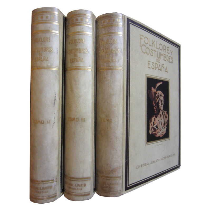 FOLKLORE Y COSTUMBRES DE ESPAÑA 3 Tomos (OBRA COMPLETA)