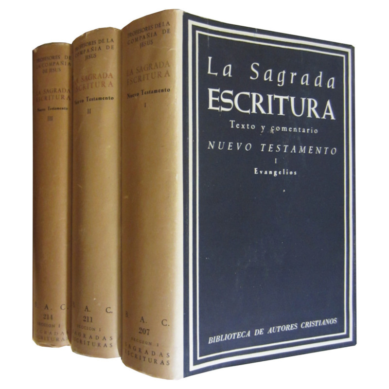 LA SAGRADA ESCRITURA, NUEVO TESTAMENTO (3 Tomos COMPLETO)
