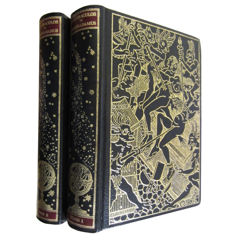 LOS ORACULOS DE MICHEL DE NOSTRADAME Llamado NOSTRADAMUS en 2 Tomos OBRA COMPLETA