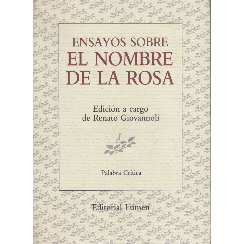 ENSAYOS SOBRE EL NOMBRE DE LA ROSA