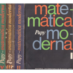 MATEMATICA MODERNA 4 Tomos (I, II, III y V, OBRA COMPLETA ya que el IV no se llegó a publicar)