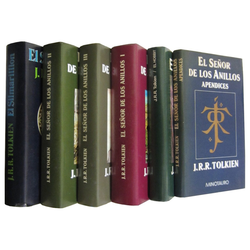 EL SEÑOR DE LOS ANILLOS y LOS APÉNDICES 4 Tomos  + 2 Tomos adicionales EL HOBBIT y EL SILMARILLION (LA OBRA COMPLETA en 6 VOLUME