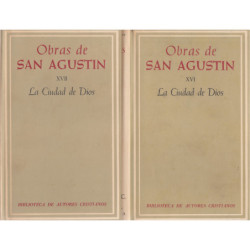 LA CIUDAD DE DIOS 2 Tomos OBRA COMPLETA / OBRAS DE SAN AGUSTIN Edición BILINGÜE de la BAC XVI y XVII