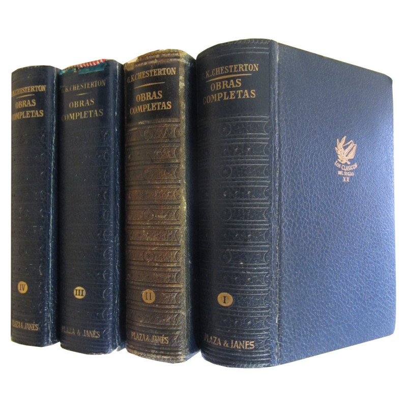 OBRAS COMPLETAS DE G. K. CHESTERTON en 4 Tomos OBRA COMPLETA