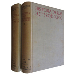 HISTORIA DE LOS HETERODOXOS ESPAÑOLES 2 Tomos OBRA COMPLETA