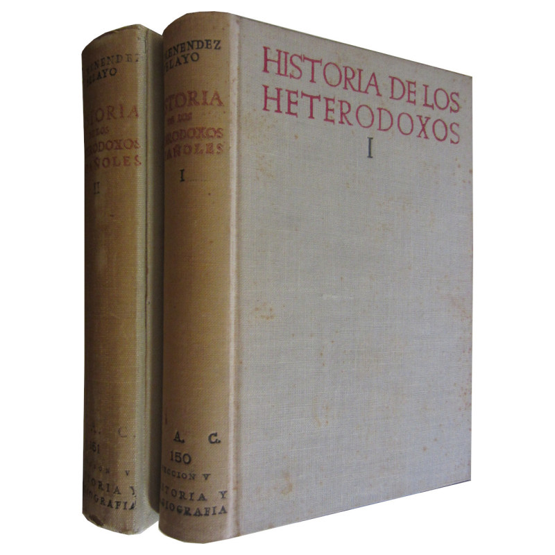 HISTORIA DE LOS HETERODOXOS ESPAÑOLES 2 Tomos OBRA COMPLETA