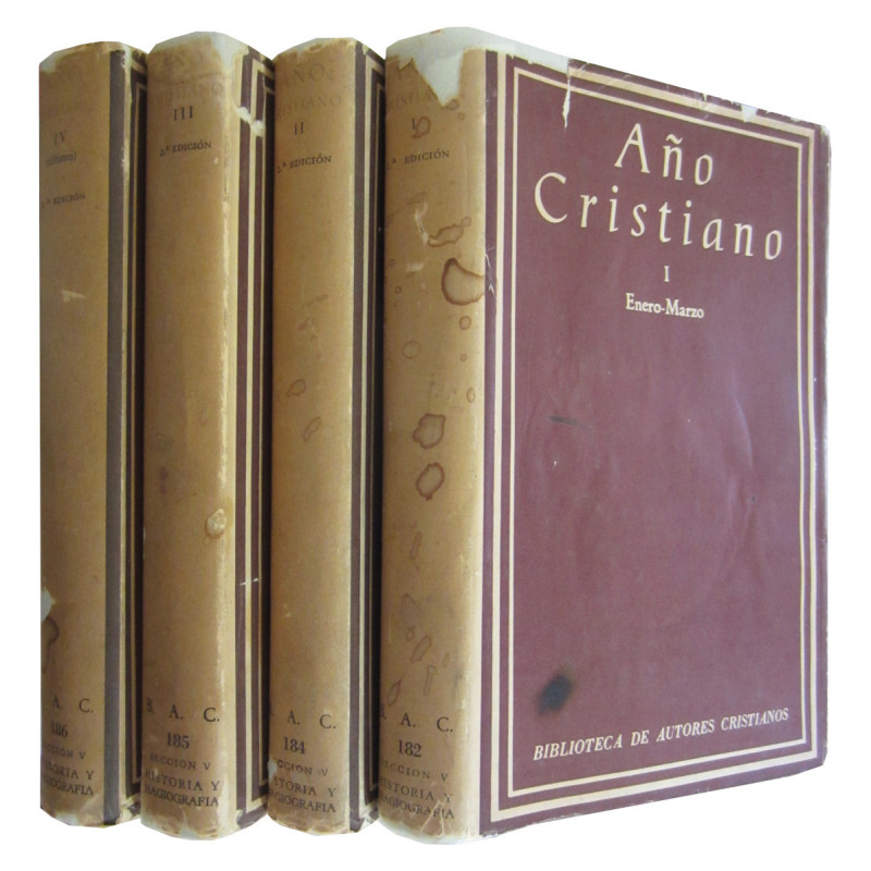 AÑO CRISTIANO Tomos I a IV (OBRA COMPLETA)