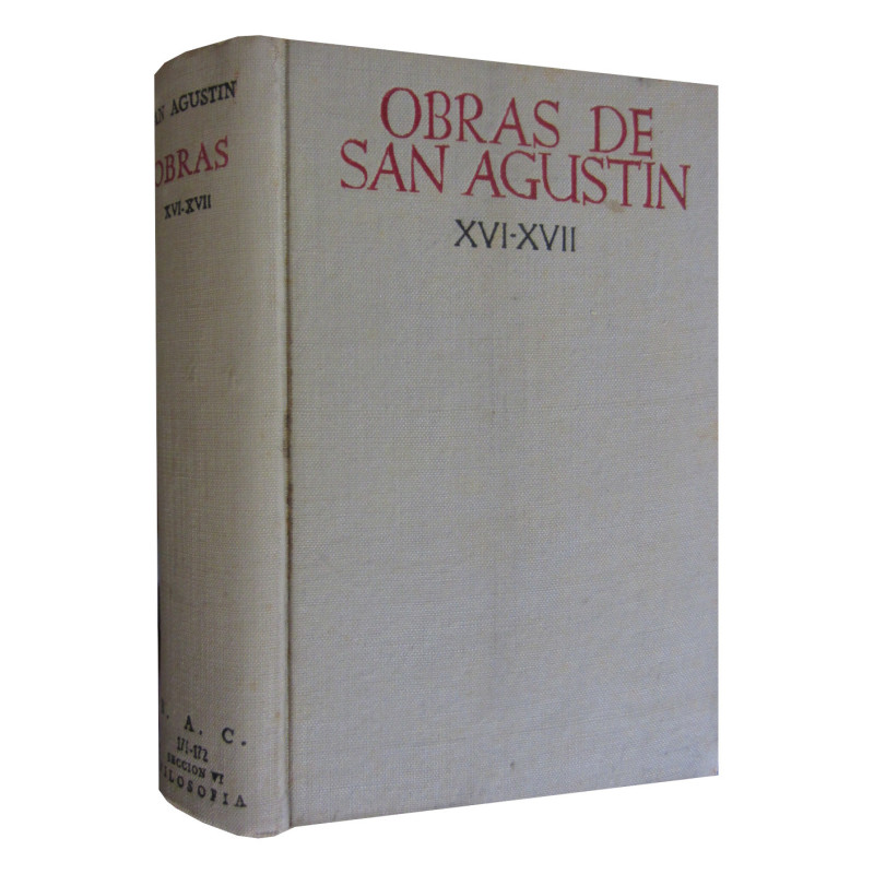 -LA CIUDAD DE DIOS- Edición Bilingüe y en un único Tomo correspondiete a los XVI-XVII de las OBRAS DE SAN AGUSTÍN (OBRA COMPLETA