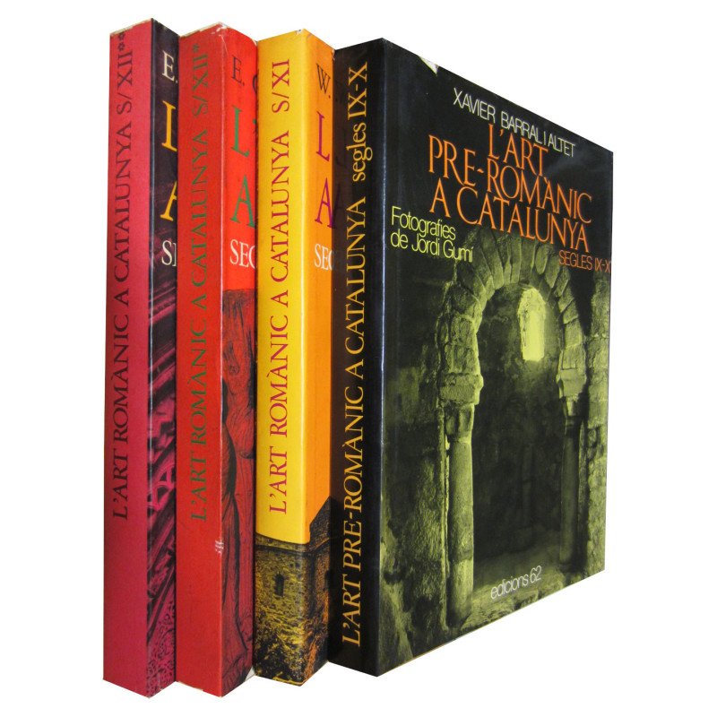 L'ART ROMÀNIC A CATALUNYA 4 Tomos (OBRA COMPLETA) - Segles IX y X: Vol. 1 / Segle XI: Vol. 2 y Segle XII: Vols. 3 y 4 -