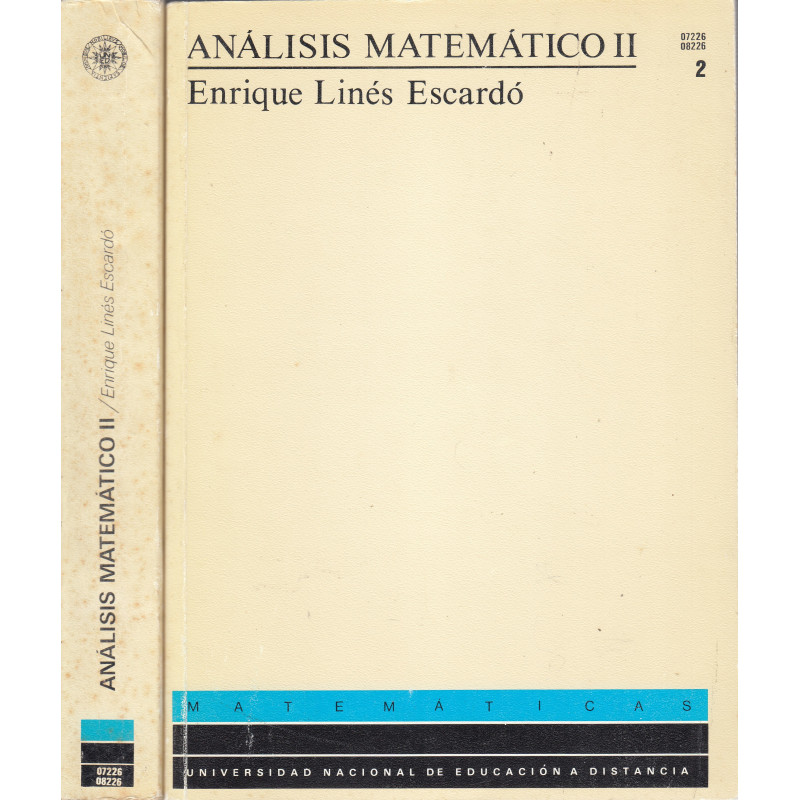 ANÁLISIS MATEMÁTICO II, Tomos I y II (COMPLETO)