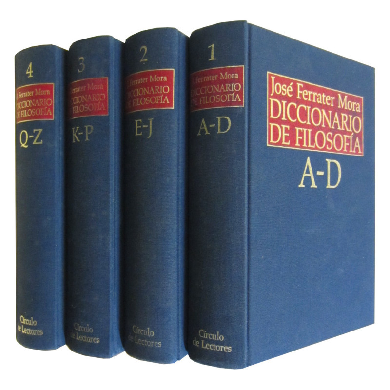 DICCIONARIO DE FILOSOFÍA 4 Tomos OBRA COMPLETA