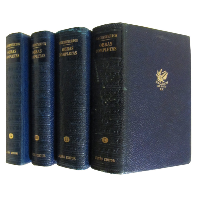 OBRAS COMPLETAS DE G. K. CHESTERTON en 4 Tomos OBRA COMPLETA