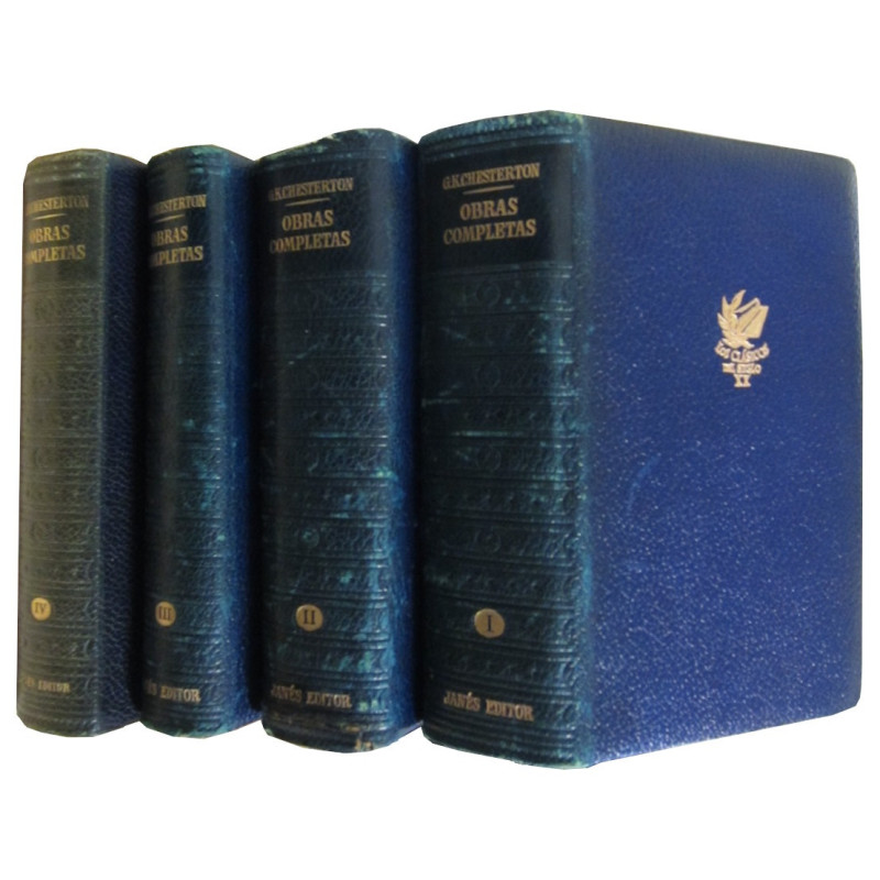 OBRAS COMPLETAS DE G. K. CHESTERTON en 4 Tomos OBRA COMPLETA