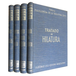 ENCICLOPEDIA DE LA INDUSTRIA TEXTIL 4 Tomos OBRA COMPLETA
