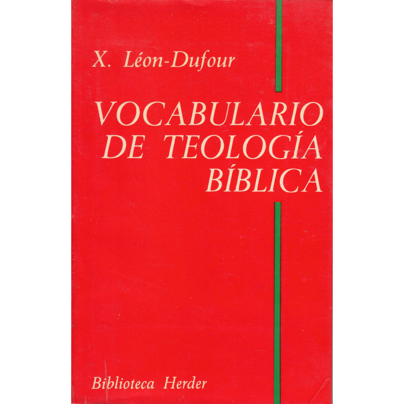 VOCABULARIO DE TEOLOGÍA BÍBLICA